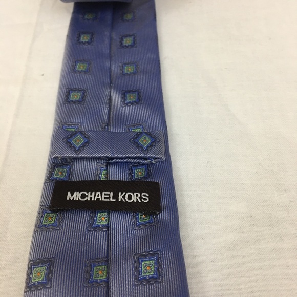 Michael Kors Men's Check Tie Purple Size Regular